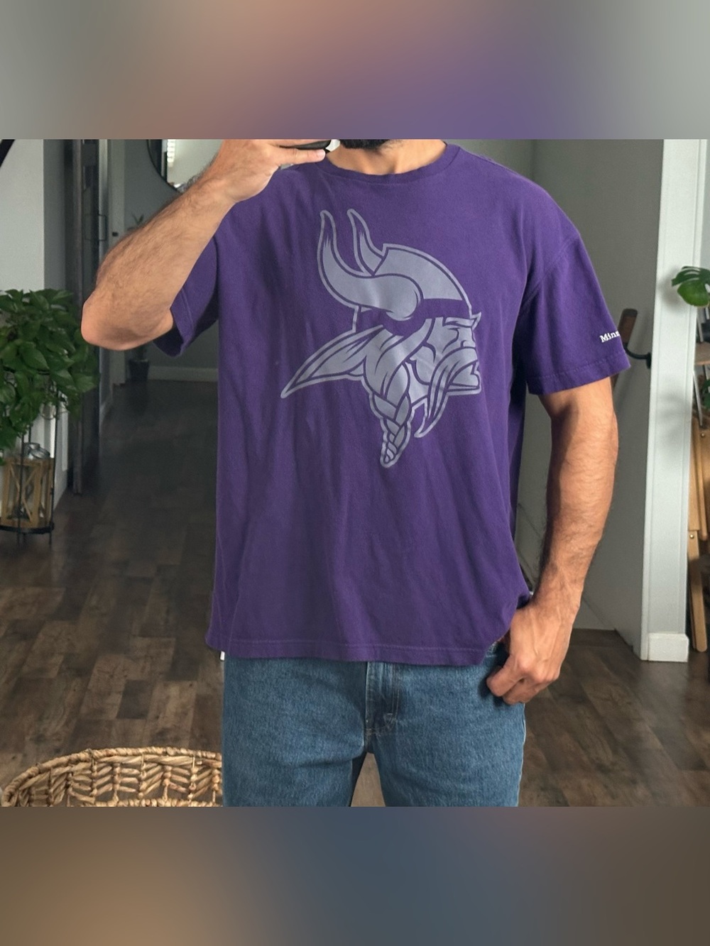 Signature T-shirt Men’s L NFL Minnesota Vikings Purple